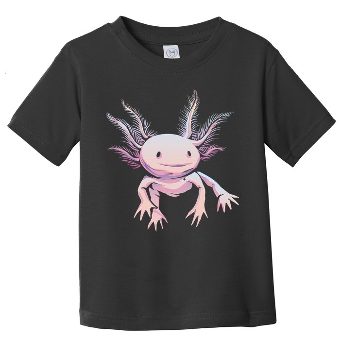 Axolotl Realistic Cute Salamander Amphibian Axolotl Lover Toddler T-Shirt