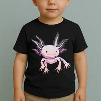 Axolotl Realistic Cute Salamander Amphibian Axolotl Lover Toddler T-Shirt