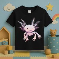 Axolotl Realistic Cute Salamander Amphibian Axolotl Lover Toddler T-Shirt
