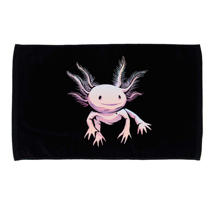 Axolotl Realistic Cute Salamander Amphibian Axolotl Lover Microfiber Hand Towel