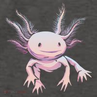 Axolotl Realistic Cute Salamander Amphibian Axolotl Lover Vector Backpack