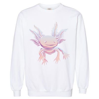 Axolotl Realistic Cute Salamander Amphibian Axolotl Lover Garment-Dyed Sweatshirt