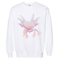 Axolotl Realistic Cute Salamander Amphibian Axolotl Lover Garment-Dyed Sweatshirt