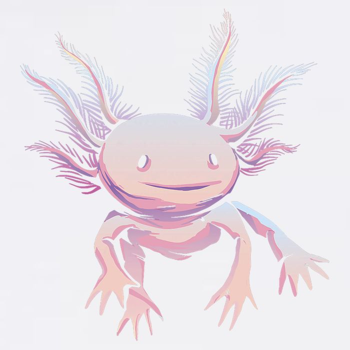 Axolotl Realistic Cute Salamander Amphibian Axolotl Lover Garment-Dyed Sweatshirt