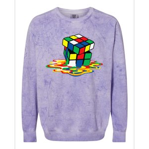 Awesome Rubics Cube Tee Melting Rubik Rubix Colorblast Crewneck Sweatshirt