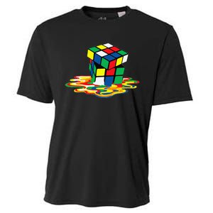 Awesome Rubics Cube Tee Melting Rubik Rubix Cooling Performance Crew T-Shirt