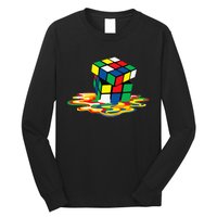 Awesome Rubics Cube Tee Melting Rubik Rubix Long Sleeve Shirt