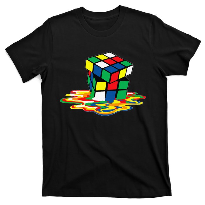 Awesome Rubics Cube Tee Melting Rubik Rubix T-Shirt