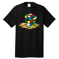 Awesome Rubics Cube Tee Melting Rubik Rubix Tall T-Shirt