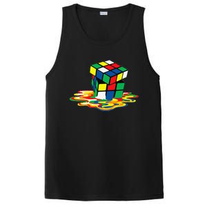 Awesome Rubics Cube Tee Melting Rubik Rubix PosiCharge Competitor Tank