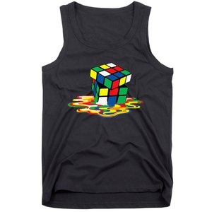 Awesome Rubics Cube Tee Melting Rubik Rubix Tank Top