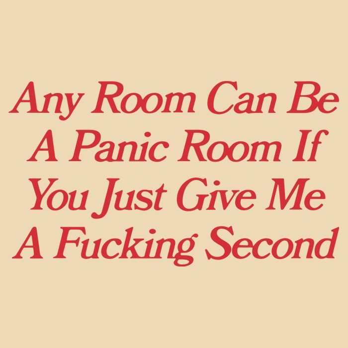 Any Room Can Be A Panic Room If You Just Give Me A Fucking Second Drawstring Bag