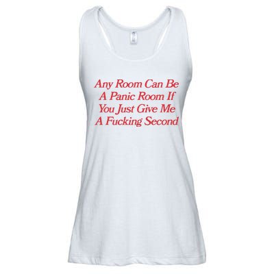 Any Room Can Be A Panic Room If You Just Give Me A Fucking Second Ladies Essential Flowy Tank