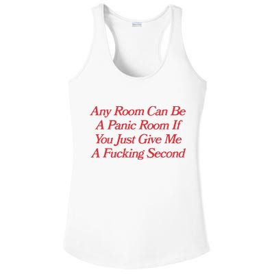 Any Room Can Be A Panic Room If You Just Give Me A Fucking Second Ladies PosiCharge Competitor Racerback Tank