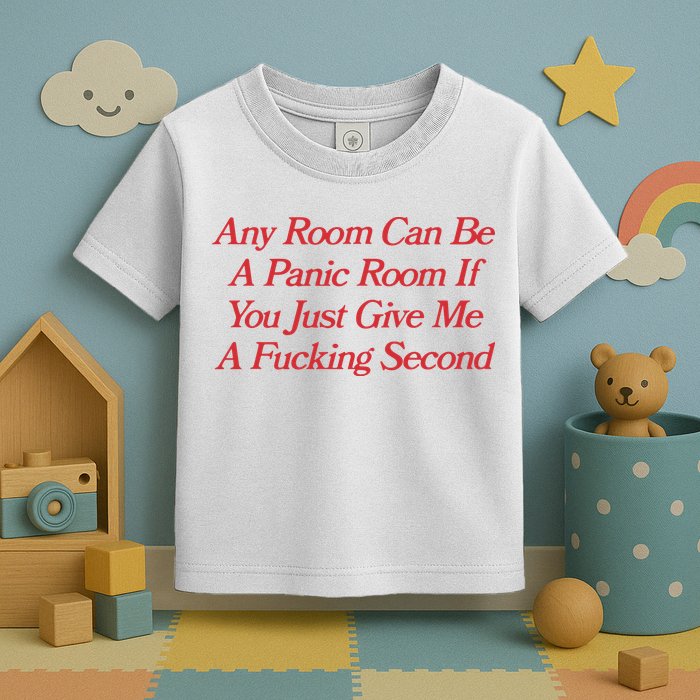 Any Room Can Be A Panic Room If You Just Give Me A Fucking Second Toddler T-Shirt