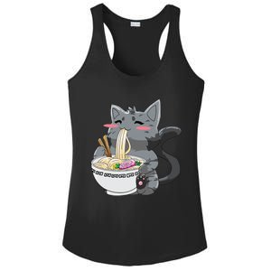 Anime Ramen Cat Kawaii Neko Gift Ladies PosiCharge Competitor Racerback Tank