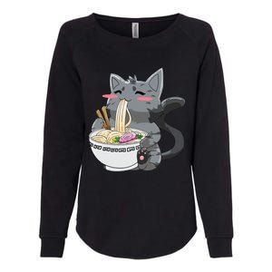 Anime Ramen Cat Kawaii Neko Gift Womens California Wash Sweatshirt