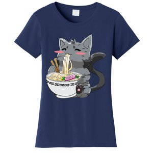 Anime Ramen Cat Kawaii Neko Gift Women's T-Shirt