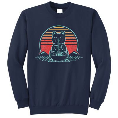 Anime Ramen Cat Retro Japanese Noodles Aesthetic Kawaii Gift Sweatshirt