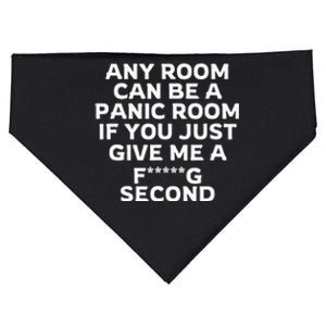 Any Room Can Be A Panic Room If You Give Me A Second USA-Made Doggie Bandana