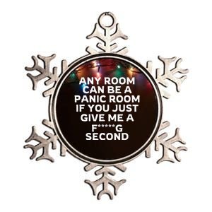 Any Room Can Be A Panic Room If You Give Me A Second Metallic Star Ornament