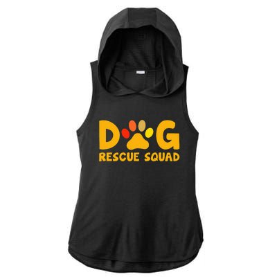 Animal Rescue Cute Animal Shelter Dog Rescue Squad Ladies PosiCharge Tri-Blend Wicking Draft Hoodie Tank