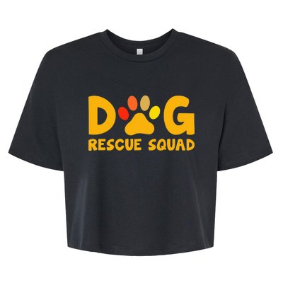 Animal Rescue Cute Animal Shelter Dog Rescue Squad Bella+Canvas Jersey Crop Tee