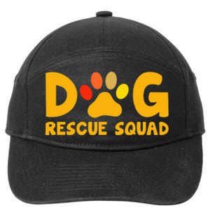 Animal Rescue Cute Animal Shelter Dog Rescue Squad 7-Panel Snapback Hat