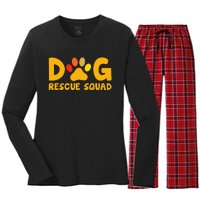 Animal Rescue Cute Animal Shelter Dog Rescue Squad Women's Long Sleeve Flannel Pajama Set 