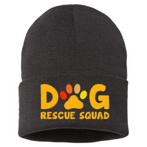 Animal Rescue Cute Animal Shelter Dog Rescue Squad Sustainable Knit Beanie