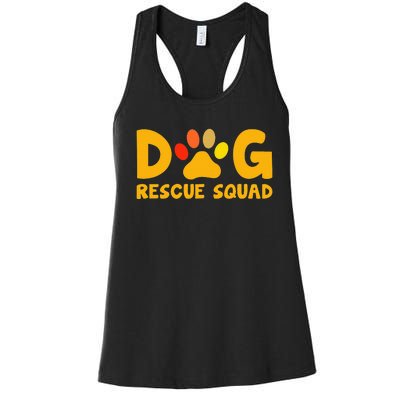 Animal Rescue Cute Animal Shelter Dog Rescue Squad Women's Racerback Tank