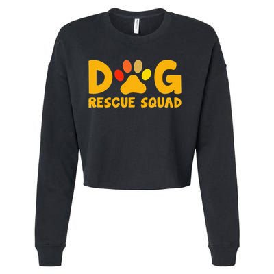 Animal Rescue Cute Animal Shelter Dog Rescue Squad Cropped Pullover Crew