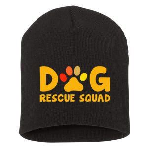 Animal Rescue Cute Animal Shelter Dog Rescue Squad Short Acrylic Beanie