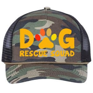 Animal Rescue Cute Animal Shelter Dog Rescue Squad Retro Rope Trucker Hat Cap