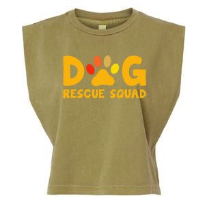 Animal Rescue Cute Animal Shelter Dog Rescue Squad Garment-Dyed Women's Muscle Tee