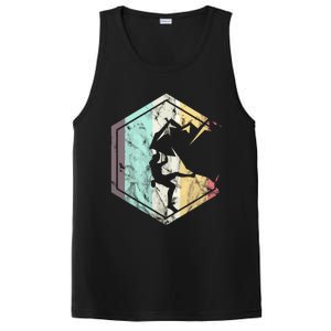 Awesome Rock Climbing Retro Mountain Climber Hiker Alpinism PosiCharge Competitor Tank