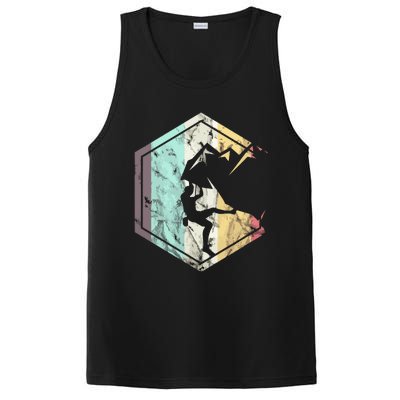 Awesome Rock Climbing Retro Mountain Climber Hiker Alpinism PosiCharge Competitor Tank