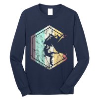 Awesome Rock Climbing Retro Mountain Climber Hiker Alpinism Long Sleeve Shirt