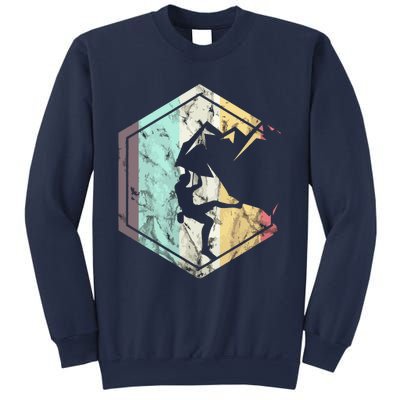 Awesome Rock Climbing Retro Mountain Climber Hiker Alpinism Sweatshirt