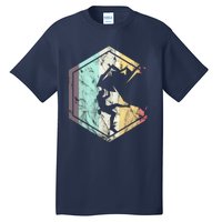 Awesome Rock Climbing Retro Mountain Climber Hiker Alpinism Tall T-Shirt