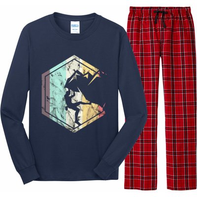 Awesome Rock Climbing Retro Mountain Climber Hiker Alpinism Long Sleeve Pajama Set