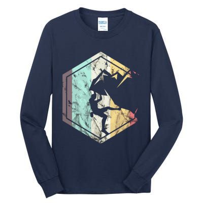 Awesome Rock Climbing Retro Mountain Climber Hiker Alpinism Tall Long Sleeve T-Shirt