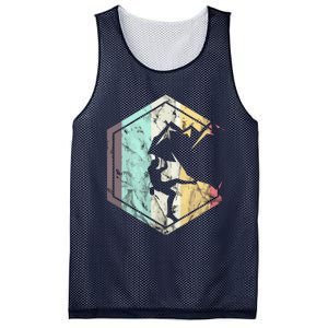 Awesome Rock Climbing Retro Mountain Climber Hiker Alpinism Mesh Reversible Basketball Jersey Tank