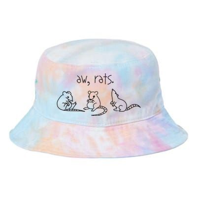 Aw Rats Cute Rat Trio Funny Tie Dye Newport Bucket Hat