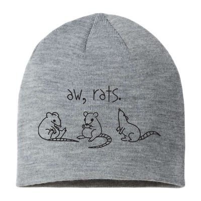 Aw Rats Cute Rat Trio Funny Sustainable Beanie