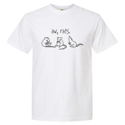 Aw Rats Cute Rat Trio Funny Garment-Dyed Heavyweight T-Shirt