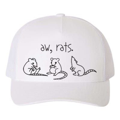 Aw Rats Cute Rat Trio Funny Yupoong Adult 5-Panel Trucker Hat