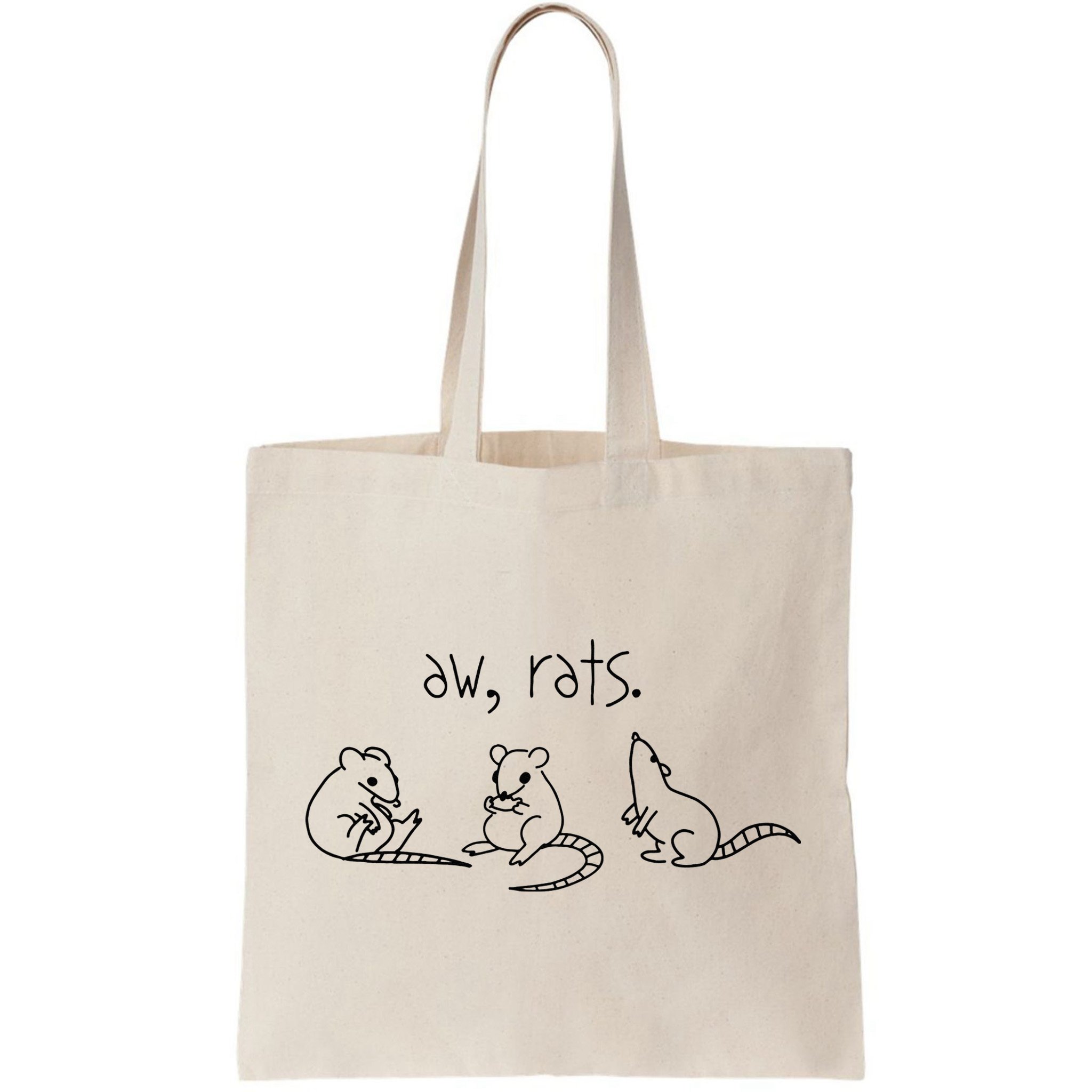 Aw Rats Cute Rat Trio Bag