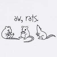 Aw Rats Cute Rat Trio Doggie Tank
