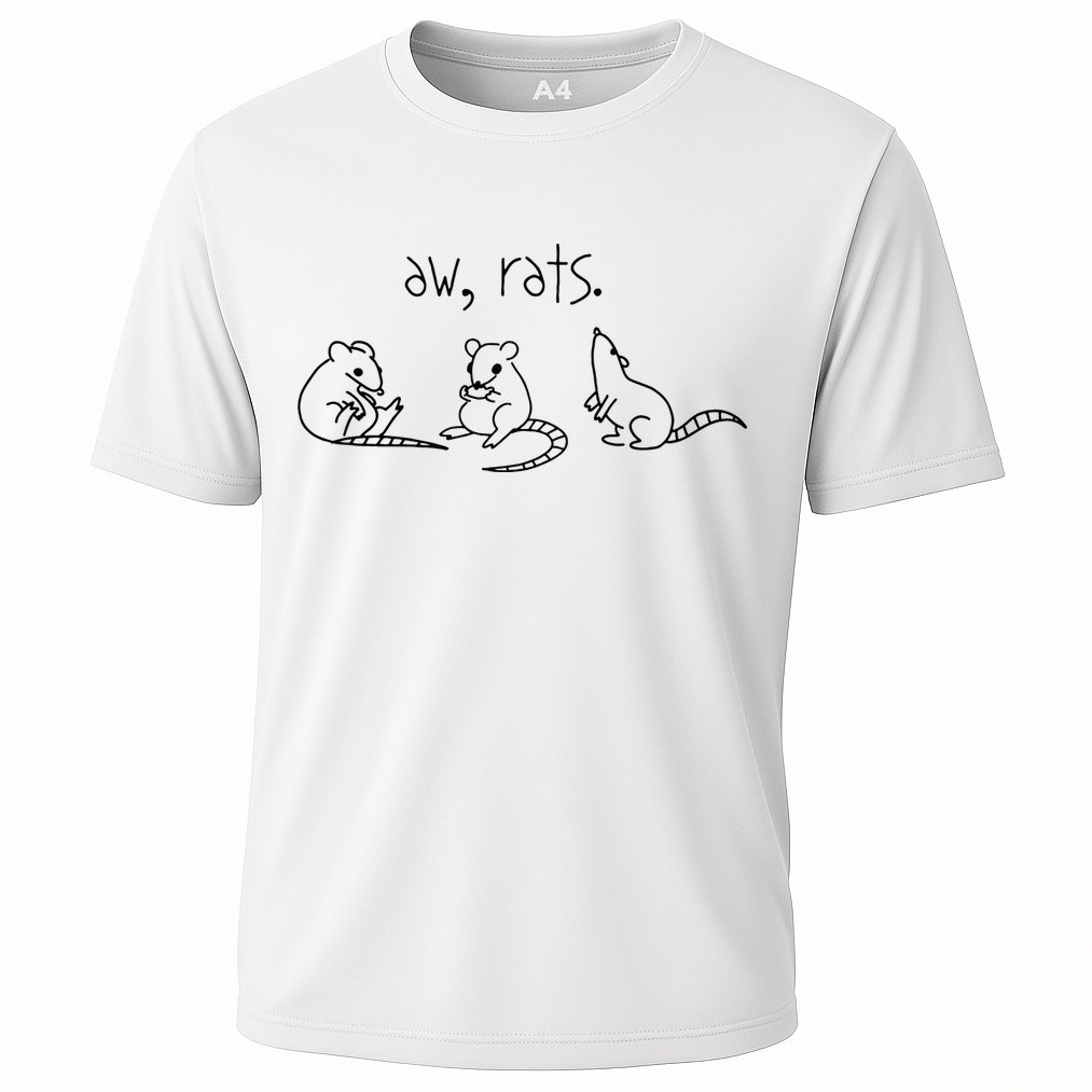Aw Rats Cute Rat Trio Cooling Performance Crew T-Shirt